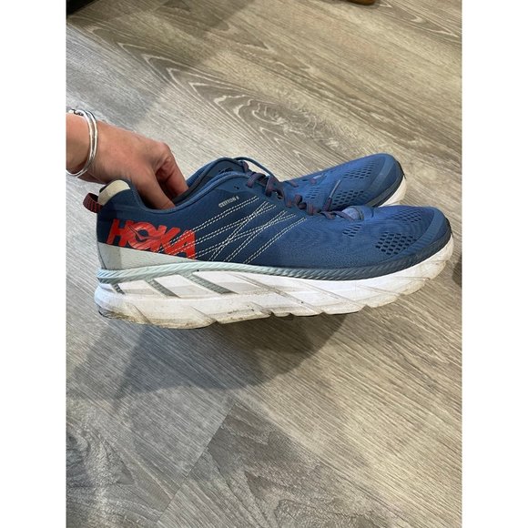 Mens Hoka One One Running Shoes | Clifton 6 Ensign Blue Plein Air - Picture 1 of 9